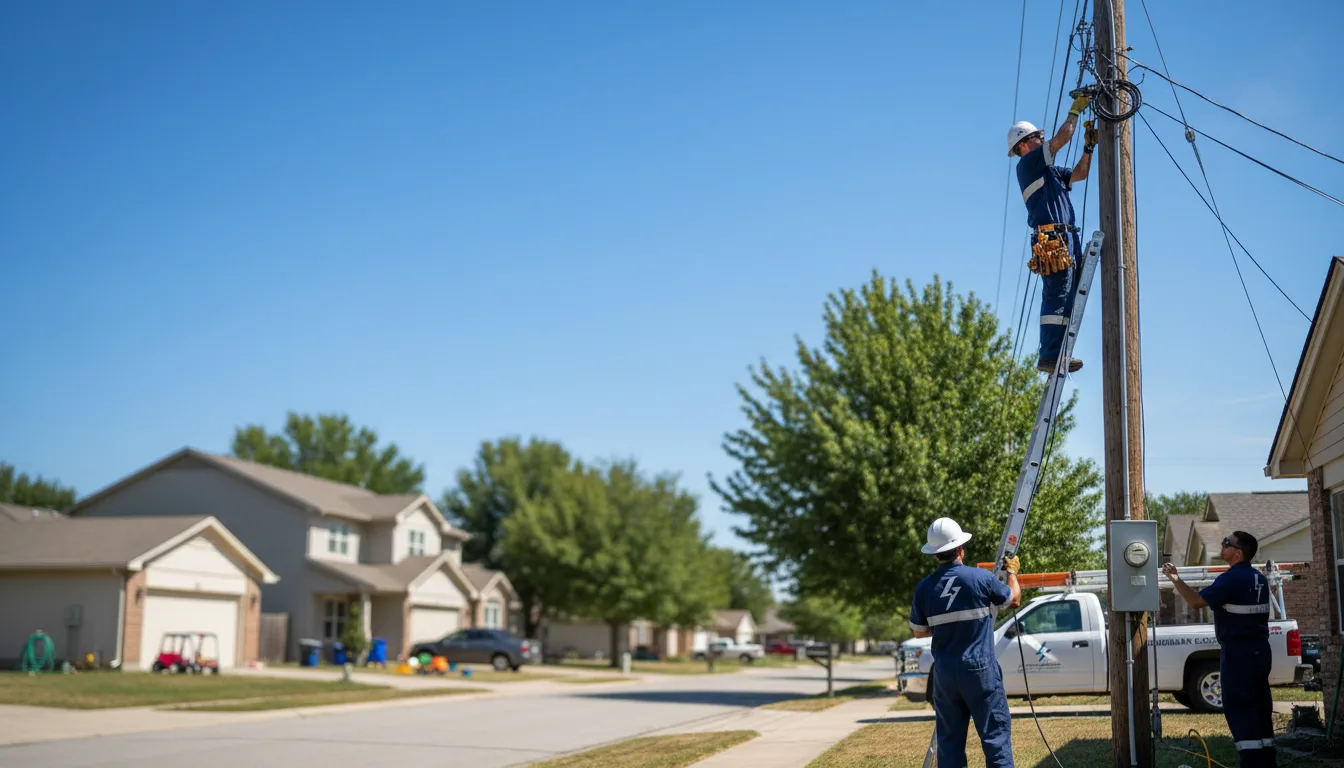 Residential electrician providing installation services in Lamont, MI